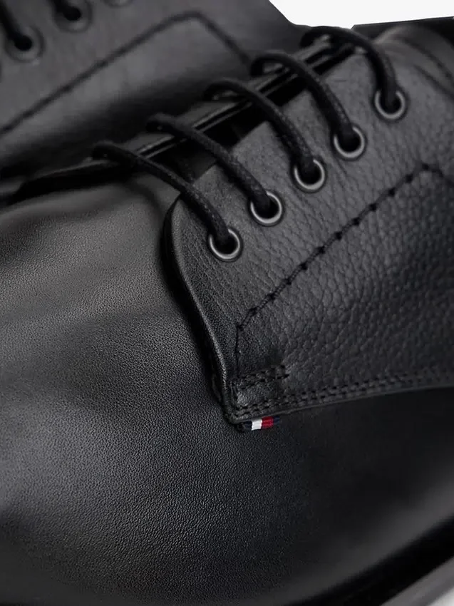Paneled Leather Derby Shoe Paneled Leather Derby Shoe