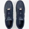 Pebbled Leather Court Sneaker