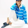 Pebbled Leather Court Sneaker