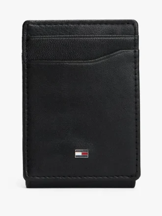 Pebbled Leather Magnetic Bifold Wallet
