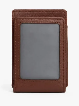 Pebbled Leather Magnetic Bifold Wallet Pebbled Leather Magnetic Bifold Wallet