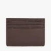 Pebbled Leather Monogram Card Holder