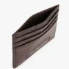 Pebbled Leather Monogram Card Holder