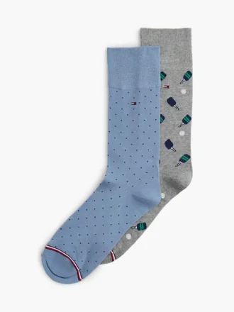 Pickleball & Dot Trouser Sock 2-Pack Pickleball & Dot Trouser Sock 2-Pack