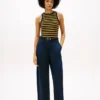 Pleated Twill Barrel Chino