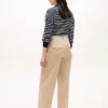 Pleated Twill Barrel Chino