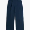 Pleated Twill Barrel Chino