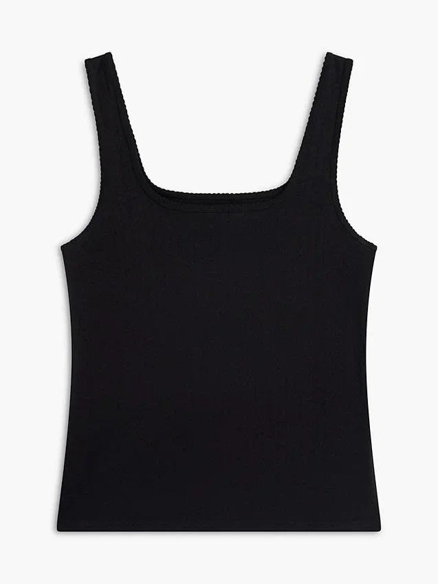 Pointelle Square-Neck Tank Top Pointelle Square-Neck Tank Top