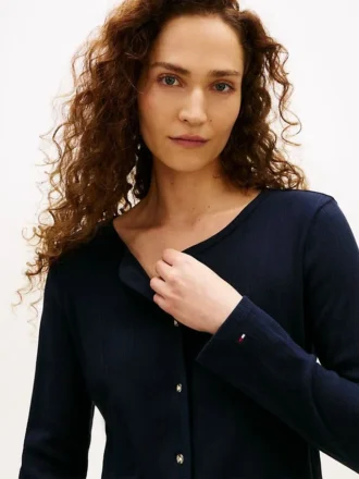 Pointelle T-Shirt Cardigan
