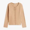 Pointelle T-Shirt Cardigan Pointelle T-Shirt Cardigan
