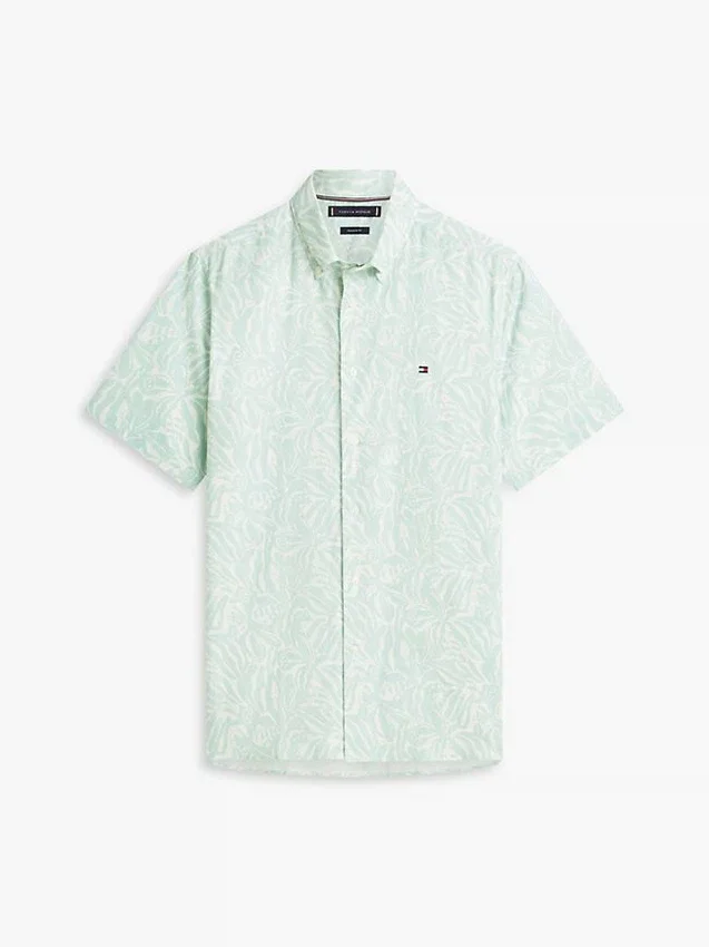 Printed Cotton-Linen Blend Shirt Printed Cotton-Linen Blend Shirt