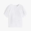 Puff-Sleeve Embroidered Eyelet Top Puff-Sleeve Embroidered Eyelet Top