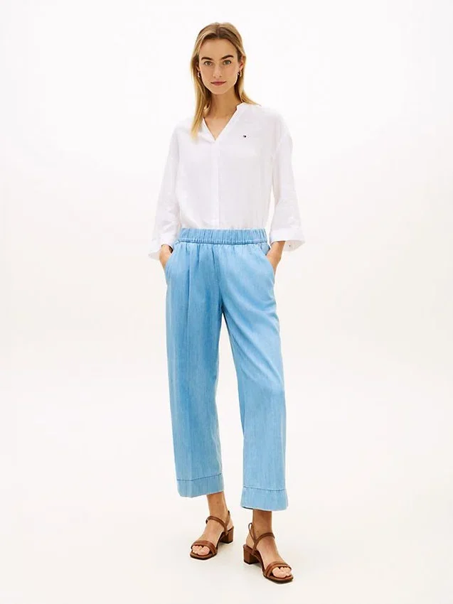 Pull-On Wide-Leg Ankle Pant Pull-On Wide-Leg Ankle Pant