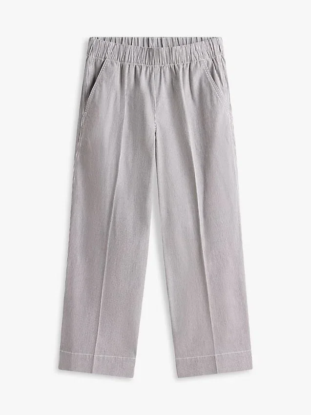 Pull-On Wide-Leg Ankle Pant Pull-On Wide-Leg Ankle Pant