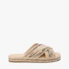 Raffia Espadrille Slide Sandal Raffia Espadrille Slide Sandal