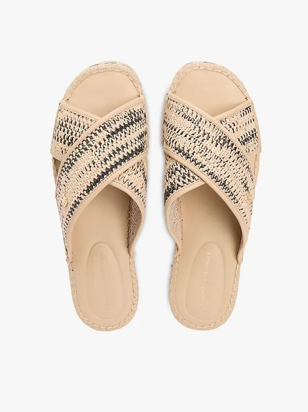 Raffia Espadrille Slide Sandal Raffia Espadrille Slide Sandal