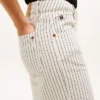 Railroad Stripe High-Rise Wide Leg Jean