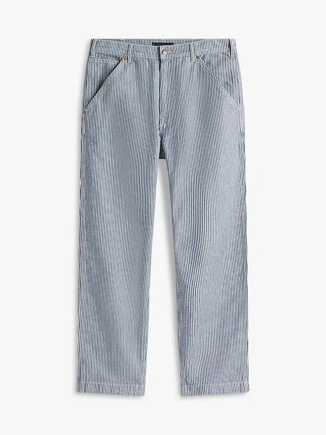 Railroad Stripe Loose Straight Jean Railroad Stripe Loose Straight Jean