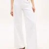 Raw Hem High-Rise Wide Leg Jean