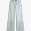Raw Hem High-Rise Wide Leg Jean