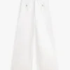 Raw Hem High-Rise Wide Leg Jean