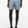 Regular Fit 7″ Cotton-Linen Blend Short