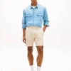 Regular Fit 7″ Cotton-Linen Blend Short