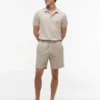 Regular Fit 7″ Cotton-Linen Blend Short