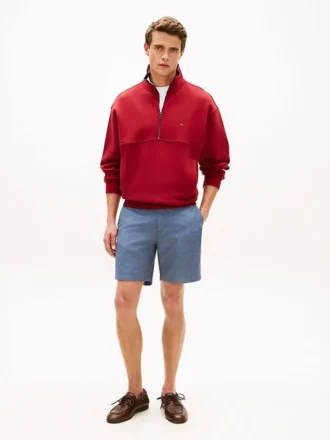Regular Fit 7″ Cotton-Linen Blend Short