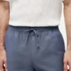 Regular Fit 7″ Cotton-Linen Blend Short