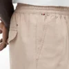 Regular Fit 7″ Cotton-Linen Blend Short