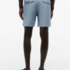 Regular Fit 7″ Cotton-Linen Blend Short