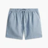 Regular Fit 7″ Cotton-Linen Blend Short