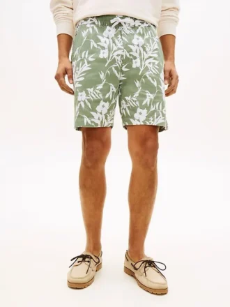 Regular Fit 7″ Tropical Print Short