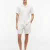 Regular Fit 8″ Linen-Blend Short