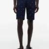 Regular Fit 9″ Sailing Flag Print Short