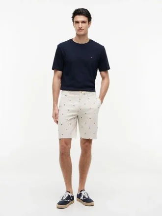 Regular Fit 9″ Sailing Flag Print Short