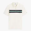 Regular Fit Block Stripe Stretch Polo Regular Fit Block Stripe Stretch Polo
