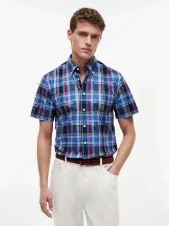 Regular Fit Bold Plaid Oxford Shirt