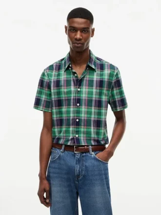 Regular Fit Bold Plaid Oxford Shirt