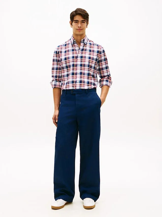Regular Fit Bold Plaid Twill Shirt Regular Fit Bold Plaid Twill Shirt