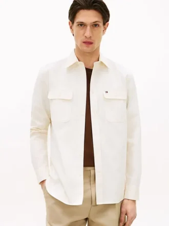 Regular Fit Brushed Twill Overshirt