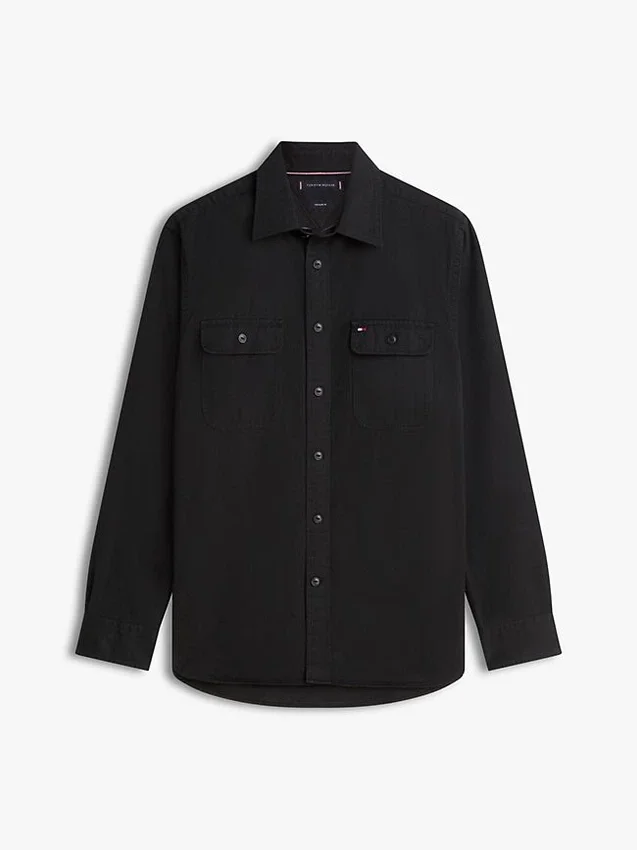 Regular Fit Brushed Twill Overshirt Regular Fit Brushed Twill Overshirt