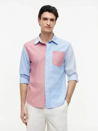 Regular Fit Colorblock Oxford Shirt