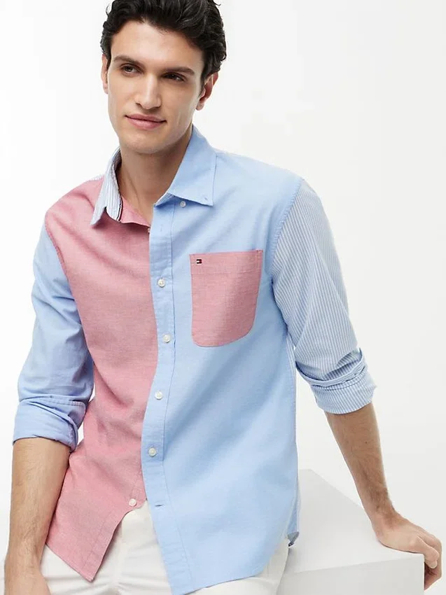 Regular Fit Colorblock Oxford Shirt Regular Fit Colorblock Oxford Shirt