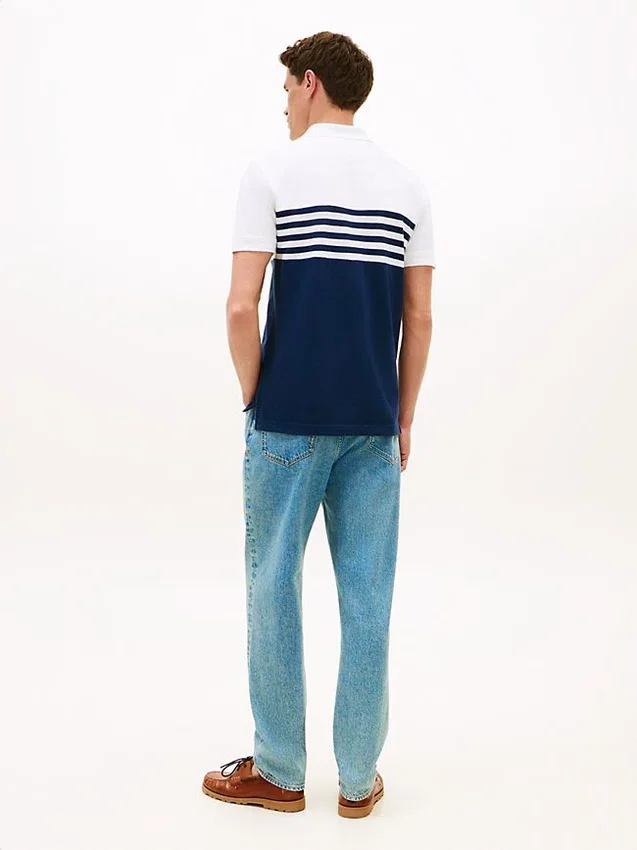 Regular Fit Colorblock Pique Polo Regular Fit Colorblock Pique Polo