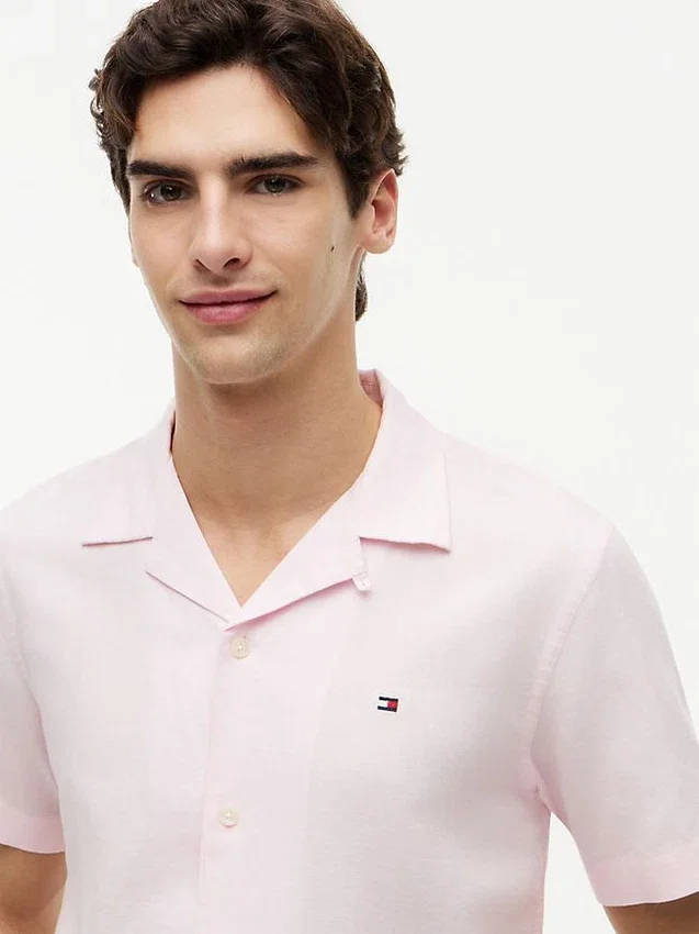 Regular Fit Cotton-Linen Camp Shirt Regular Fit Cotton-Linen Camp Shirt
