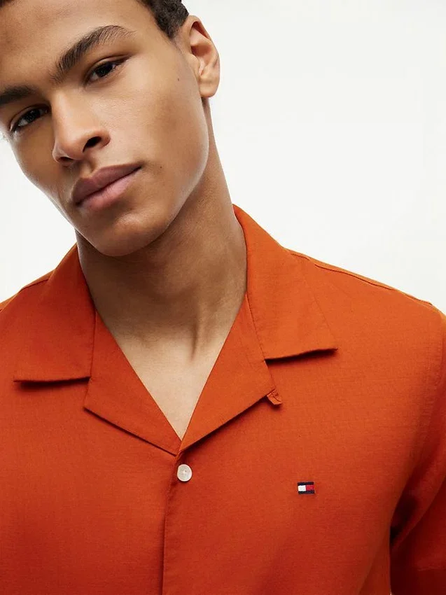 Regular Fit Cotton-Linen Camp Shirt Regular Fit Cotton-Linen Camp Shirt