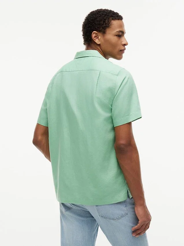 Regular Fit Cotton-Linen Camp Shirt Regular Fit Cotton-Linen Camp Shirt