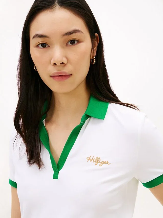 Regular Fit Embroidered Script Logo Polo Regular Fit Embroidered Script Logo Polo